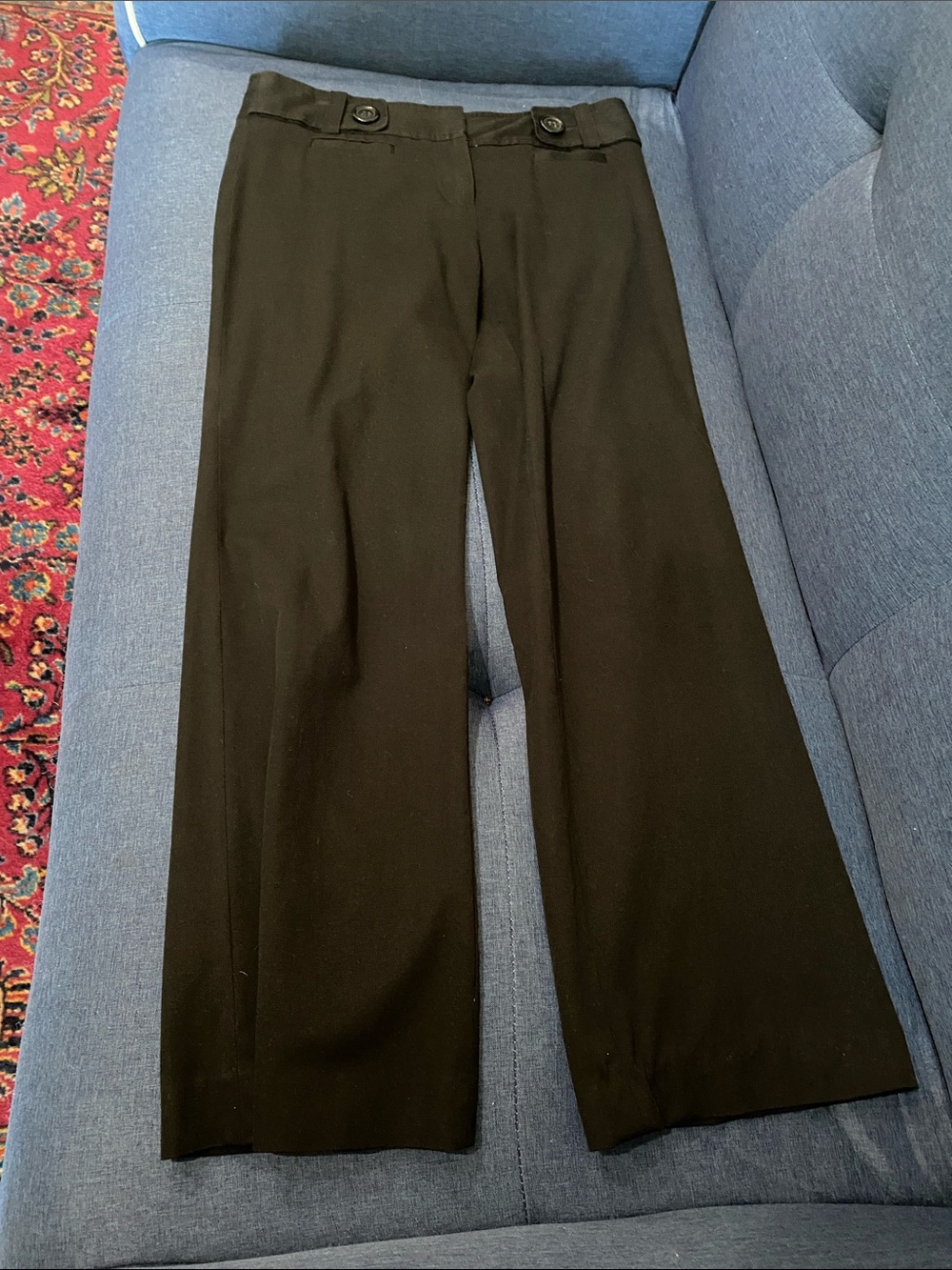 Ann Taylor Black Wide Leg Dress Pants